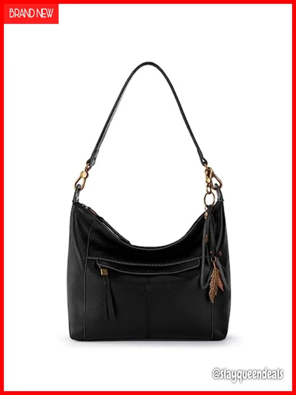 Leather Hobo Shoulder Bag - Spacious Everyday Travel Purse